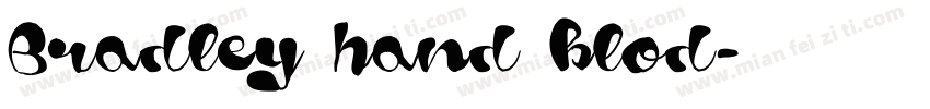 Bradley hand blod字体转换
